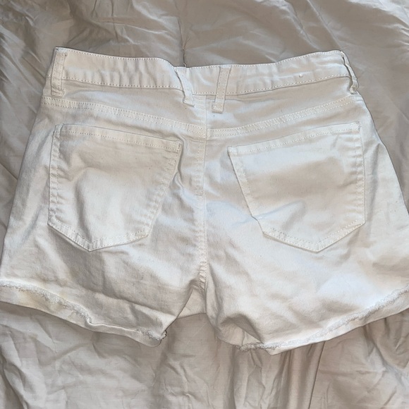 White Jean Shorts - Picture 2 of 3